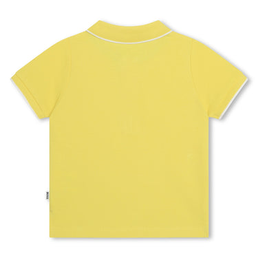 Polo para bebé amarilla Boss